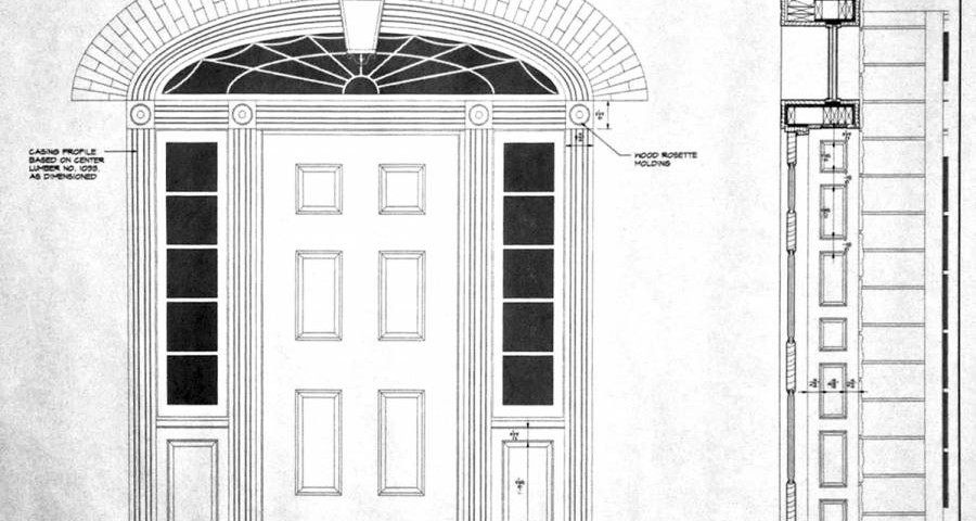 SCHREYER-FRAZIER RESIDENCE - entry door