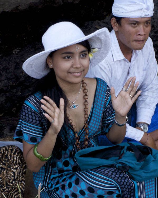 At The Cave Of The Snake Bali 0493