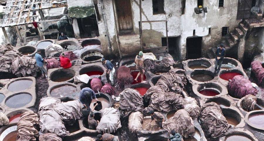 Leather Dying Morocco