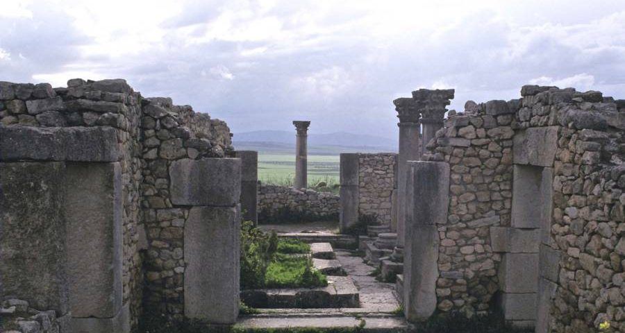 Roman Column Morocco