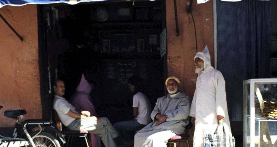 The Man In His Lavendar Djellaba